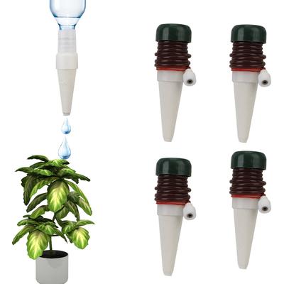 Potted Plants 4Pcs Ceramic Self Watering Spikes Irrigation Water Stake Drip Watering System For Garden Vegetable Automatic Plant Drip ADM