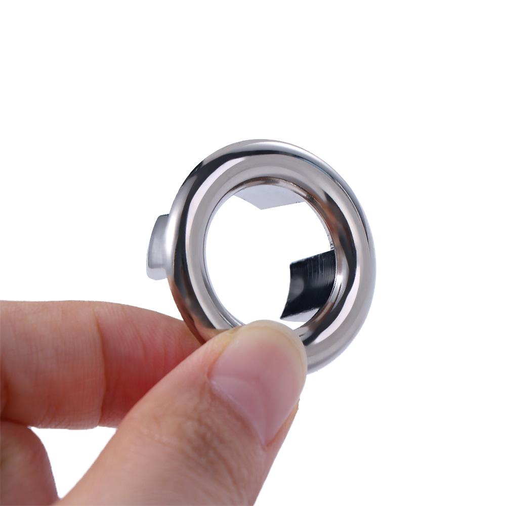 Ceramic Basin Chrome Hole Cover Sink Round Ring Spare Cover Hollow Overflow Cover Sink Basin Cap