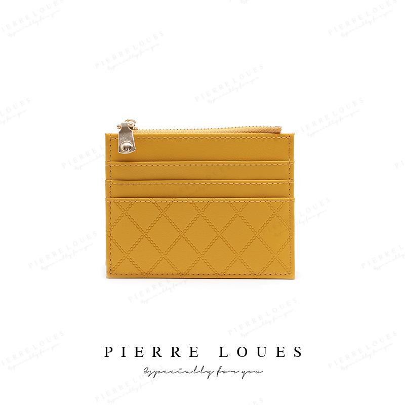 

New change bag Student multi-card zipper card bag Small wallet Fashion women s change bag жовтий