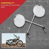 Royal Enfield Super Meteor 650 "Left & Right Hand Side Chrome Mirror Assembly"