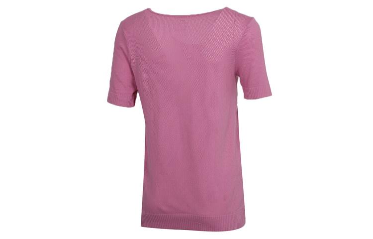 Nike T Shirts Women's Pink Crew Neck Thin Straight Fit CV9373-693