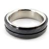 Męski pierścionek 'Peaceful' ze stali czarnej ceramiki