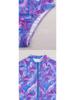 Women's Long Sleeve Triangle Print Sun Protection Swimsuit