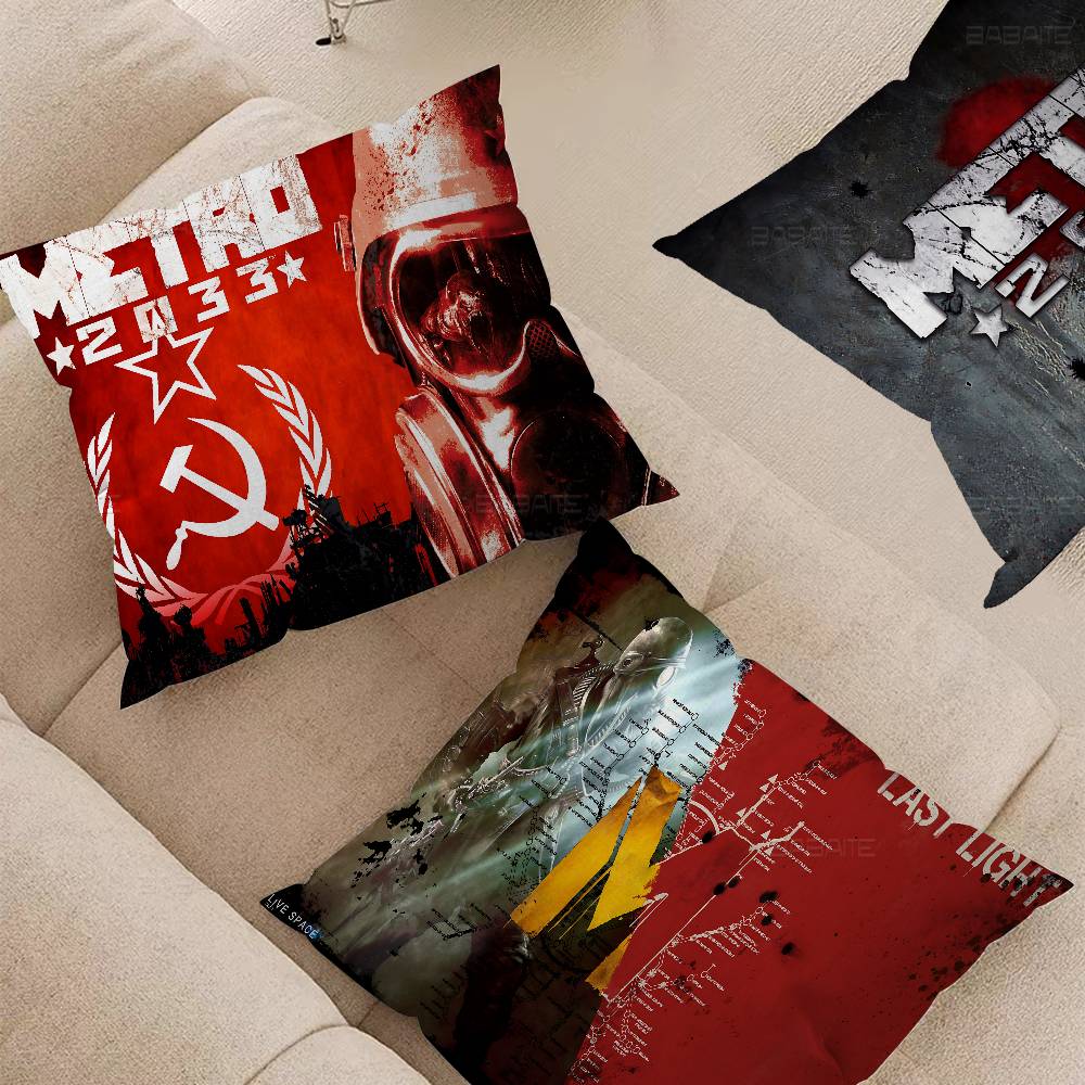 Gaming Metro 2033 45*45Cm Cushion Cover Pillow Cover Decor Pillowcase Home Pillowcase For Couch Pillow