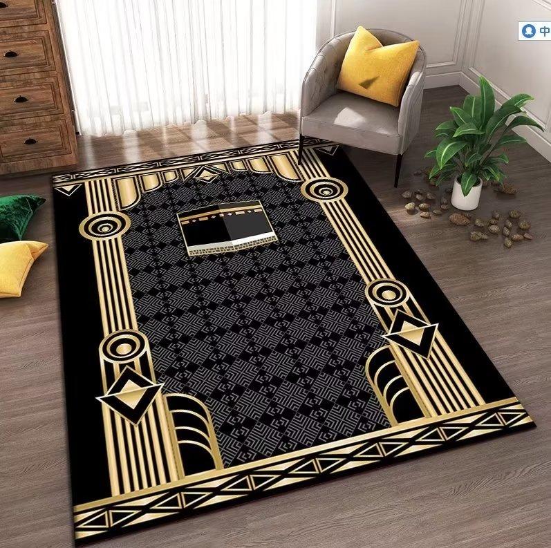 

Prayer Rug Islamism Ramadan Room Decoration Large Size Carpets for Living Room Muslim Church Non-slip Soft Floor Mat Washable 200*250cm