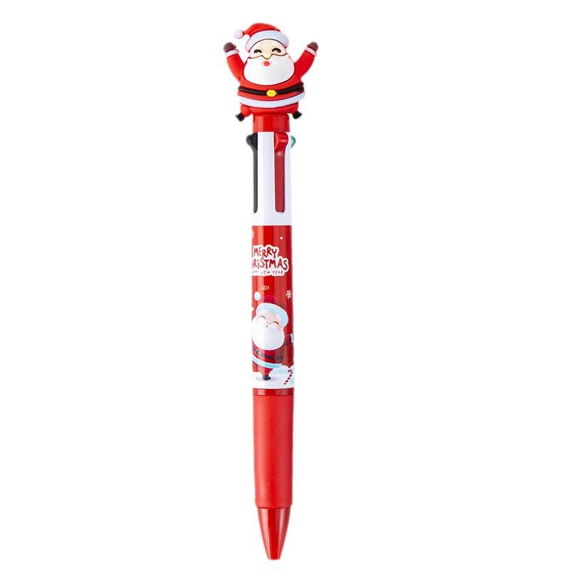 Cartoon Christmas Multi-Color Ballpoint Pen - Student Gift & Journal Pen