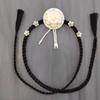 Flower Korea Ethnic Style Hairband Pearl Stage Dance Hair Hoop Sweet Hanbok Wig Headdress  Bride