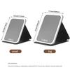 3 Colors LED Vanity Mirror with Touch Screen USB Rechargeable Dimming Makeup Mirror 3 Brightness Portable Fold Mirror Tabletop