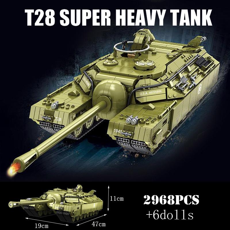 Military Heavy Tank Panzer Viii Maus Building Blocks German Ww2 Soldier Police Army Weapons Bricks Children Toy Gifts For Adults