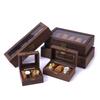 2/3/6/10/12 Grid Watch Box Wood Watch Cases Display Holder Wristwatch Organizer Jewelry Gift Box with Clear Lid & Pillow