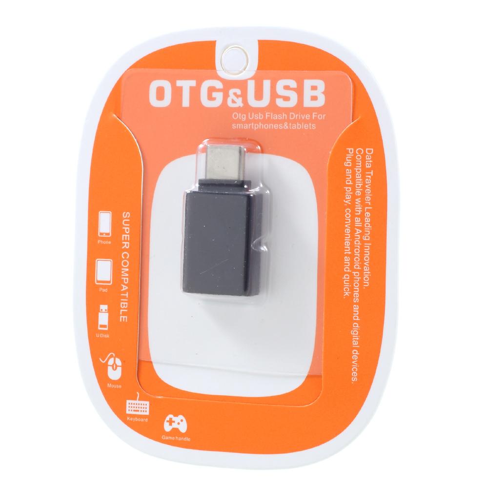 For iPhone 15 Series USB-C Type-C Male to USB 3.0 Female OTG Adapter for Google Pixel/Huawei Mate 9 Etc