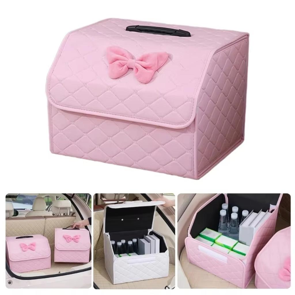 Compact Portable Car Trunk Organizers Foldable Car Trunk Storage Box Enhances Interior Vibrancy Boosts Trunk Tidiness