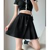 Faltenrock für Damen, große Größe, hohe Taille, A-Linien-Rock, Sommer, neuer kurzer Rock, Anti-Walking-Culottes
