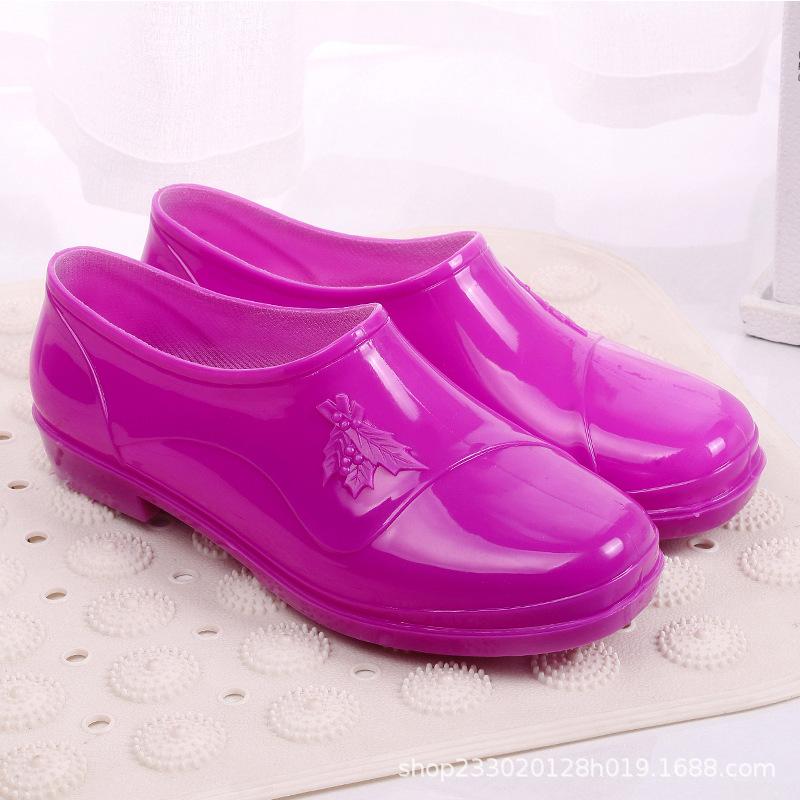 Rain Boots Women Waterproof Ankle Rubber Shoes Woman Working Garden Galoshes Comfort Water Shoes Botas De Agua Mujer Lluvia