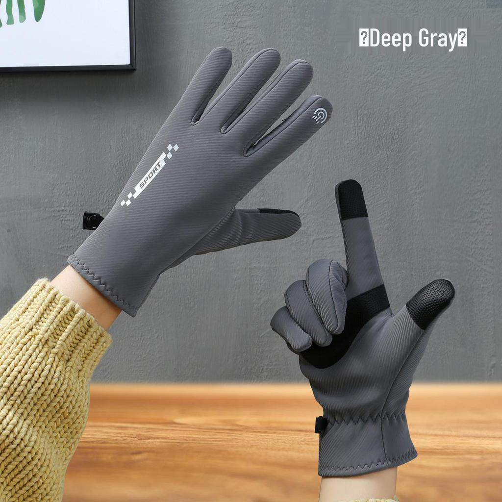 Women's Winter Cycling & Driving Touchscreen Gloves – Windproof, Warm Fleece Lined for Cold Weather