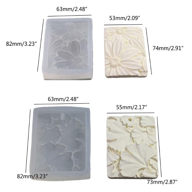 Listing Mold Gypsum Diffuser Stone DIY Mold Silicone Resin Mold Soap Mold Flower Leaf Pendant Making Silicone Mold