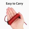 Bike Lock Reminder Cable Safety Strap Spring Coil Wire Rope