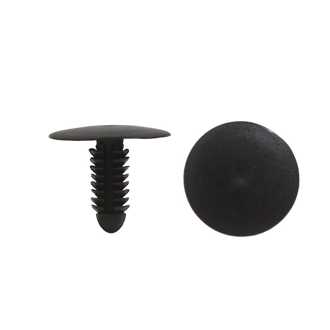 uxcell Clip/Rivet/Fastener 7mmx25mm Plastic Rivet Push Clip 50pcs 7mm x 21mm чёрный