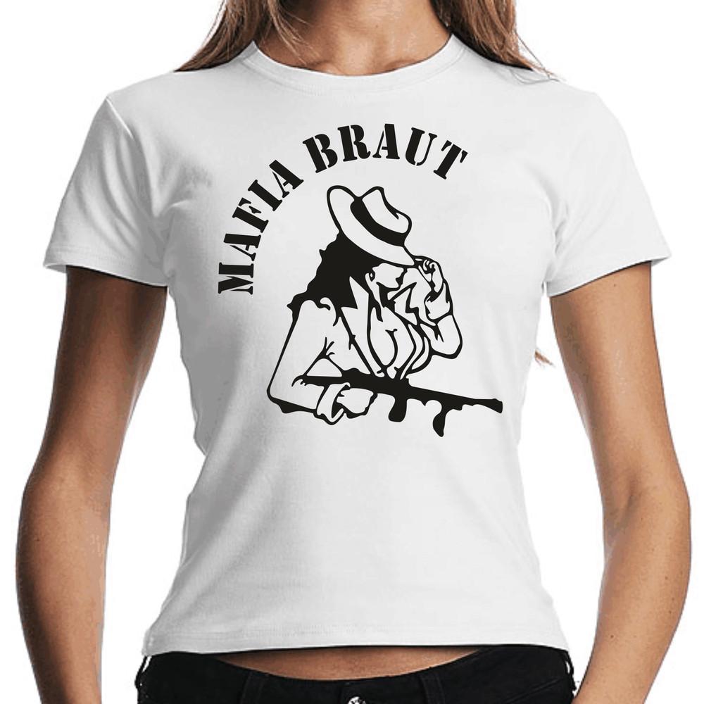 Mafia Bride Italy Italia Quotes Fun Comedy Fun Woman Girlie T-Shirt