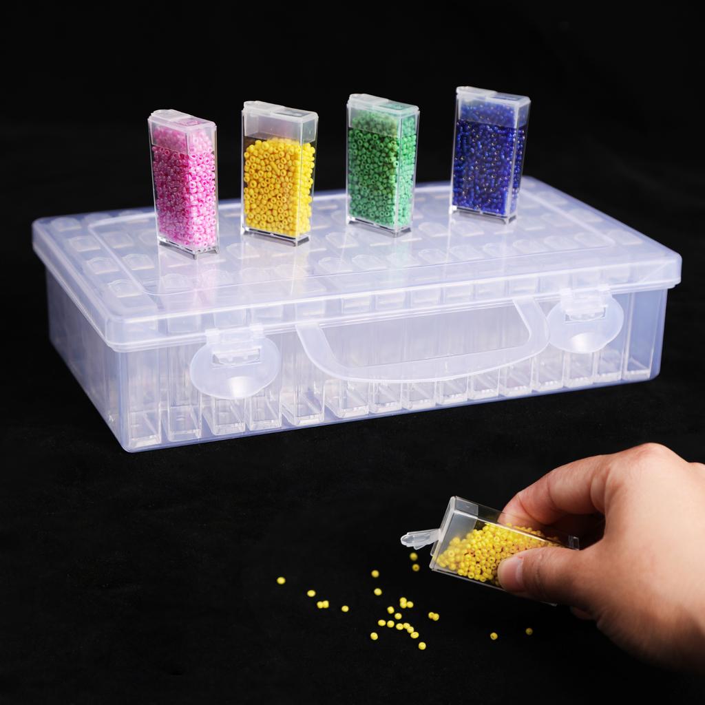 Label Stickers Diy Art Craft Jewelry Nail Art Storage Containers Transparent Mini Plastic Diamond Painting Boxes