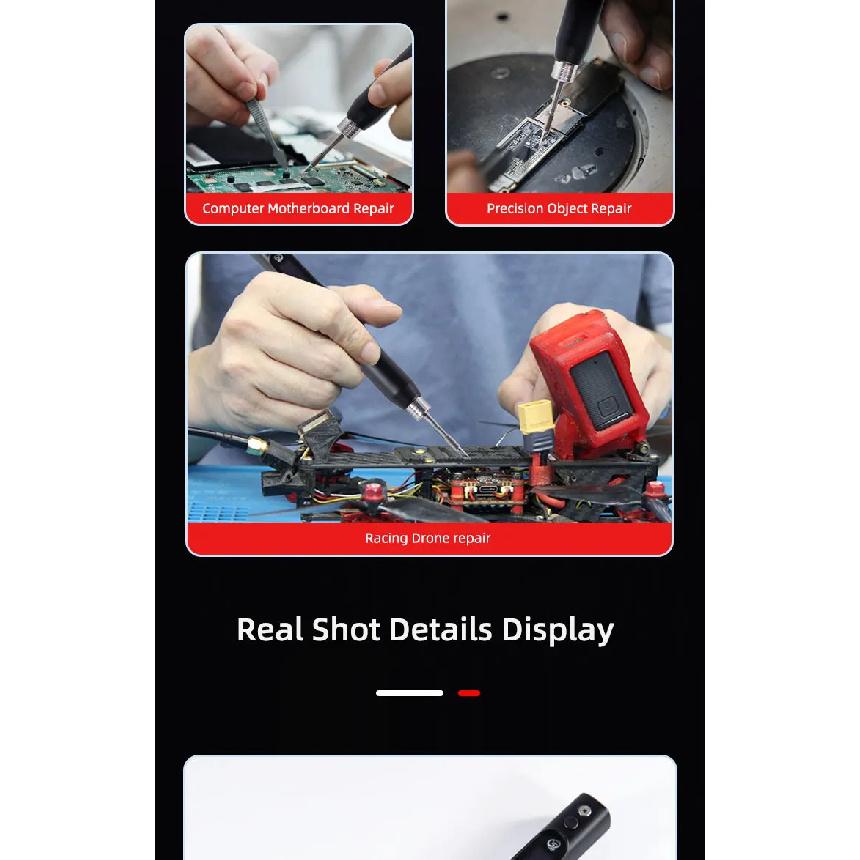 SEQURE S60 with Toolkit Nano Electric Soldering Iron Precision Portable Anti-static Soldering Pen Support PD|QC Power Supply