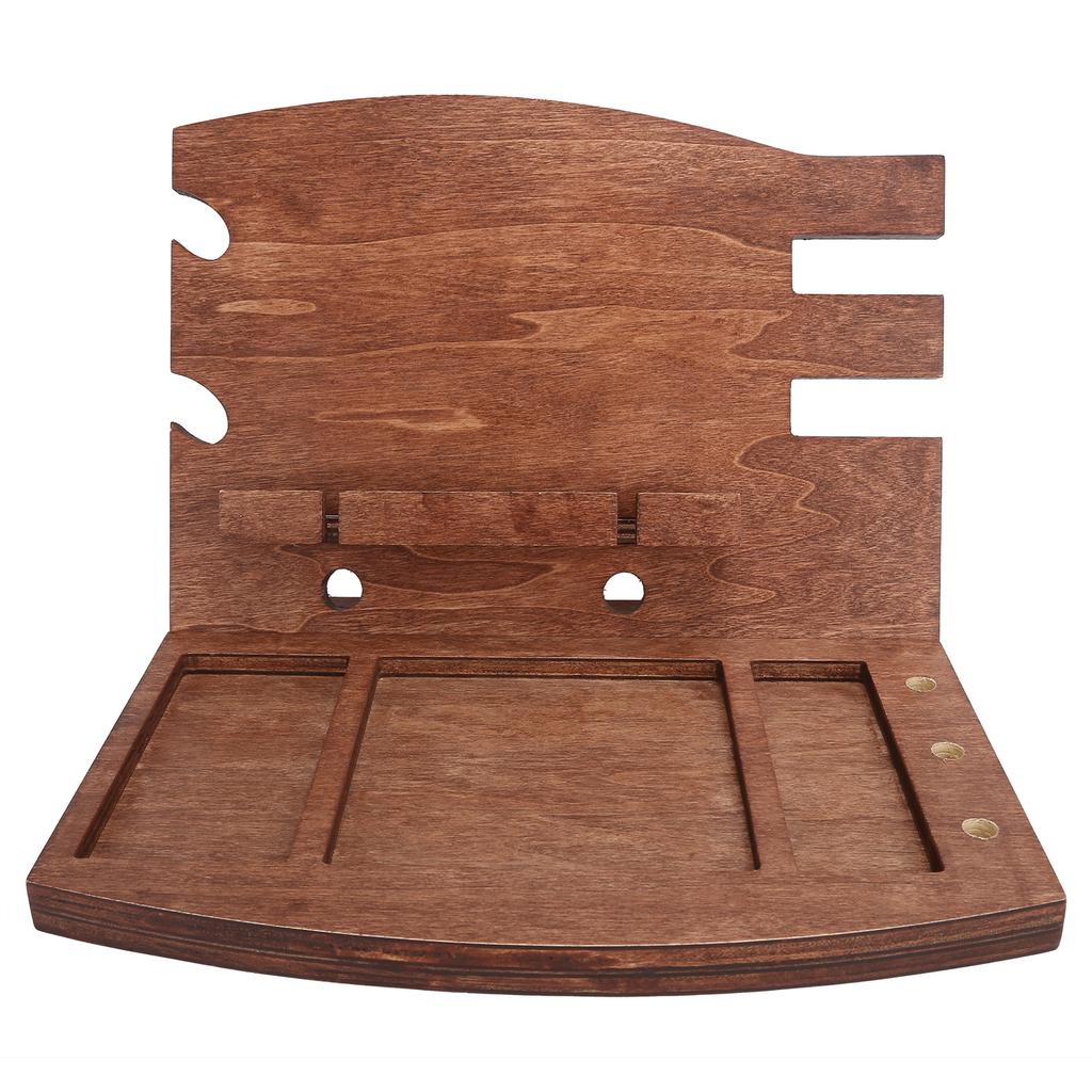 Wood Phone Docking Station Desk Storage Bracket Key Holder Wallet Stand Watch for Man Woman Birthday Gift