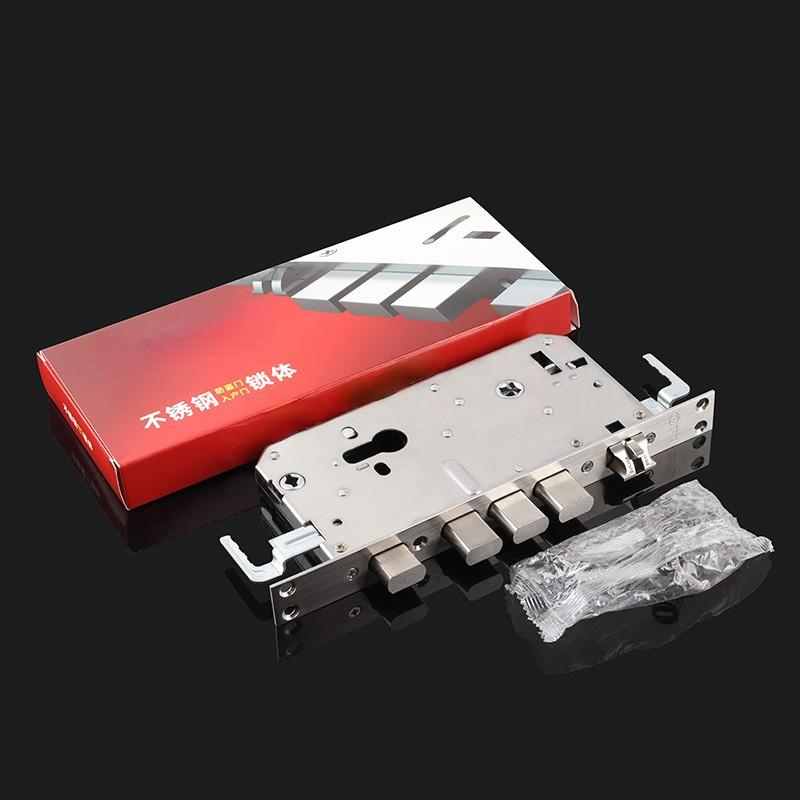 Lock Body, All Steel Square Tongue, Cylindrical Anti Jamming Gear, Double Active, Double Fast Anti-theft Door Lock Body