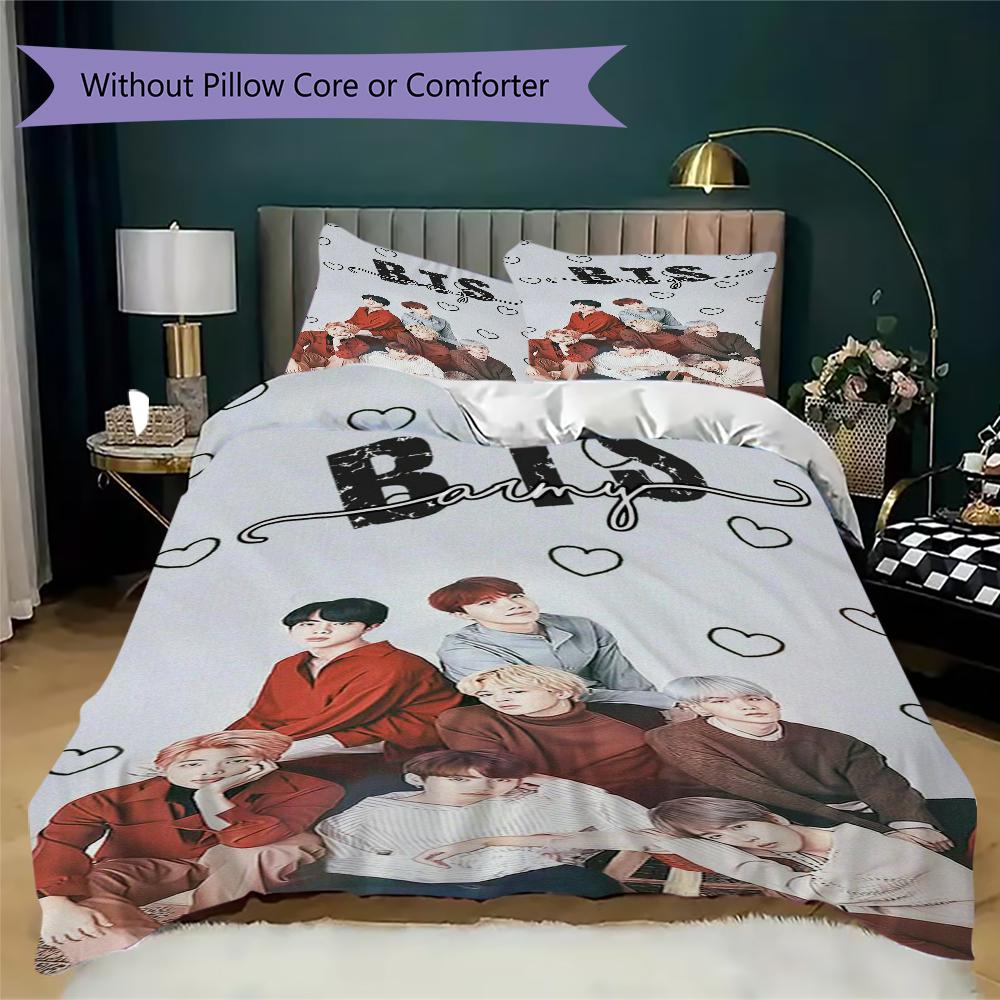 Sunset Love Heart Threepiece Set 1 Duvet Cover 2 Pillowcase Without Core Without Core Bedding Set Duvet Cover And Pillowcase