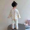 Girls' La Bu Bu Modal Pajama Set - Long Sleeve, Spring/Fall 2025, for Children & Babies, Air Conditioning Homewear.