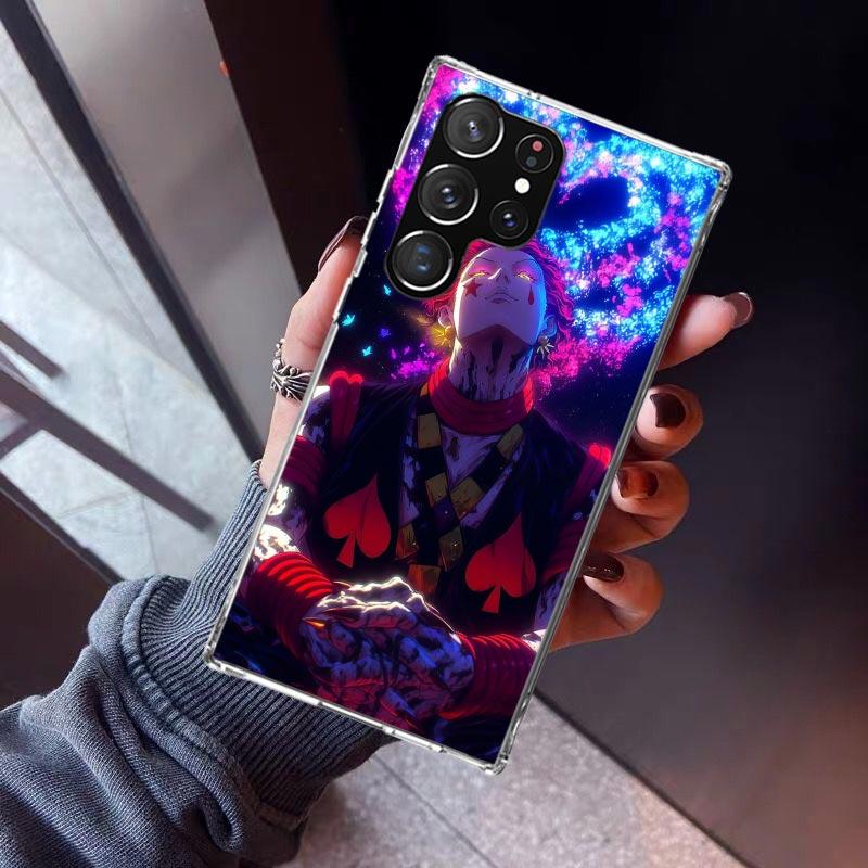 Huner X-Hunters Hisoka Phone Case For Samsung Galaxy S23 S24 S25 Edge S26 Ultra S22 + S21 Plus S20 FE Cover Silicone Print Shell