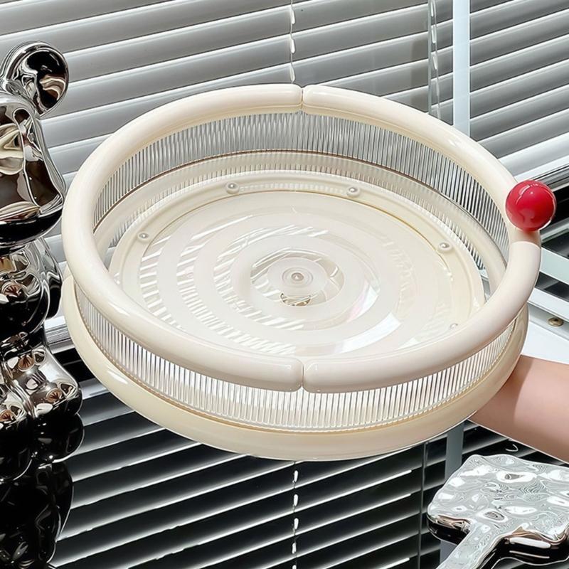 Rotating Cosmetic Storage Shelf With Adjustable Compartments Waterproof Kitchen Counter Organizers Easy Assembly Compact Home Decors