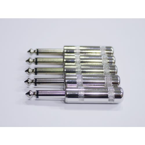 

6.35mm Plug, Mono Straight (S-Type), Switchcraft #280 Type, SFA2-SCJC280x5, Set of 5, for DIY Shielding