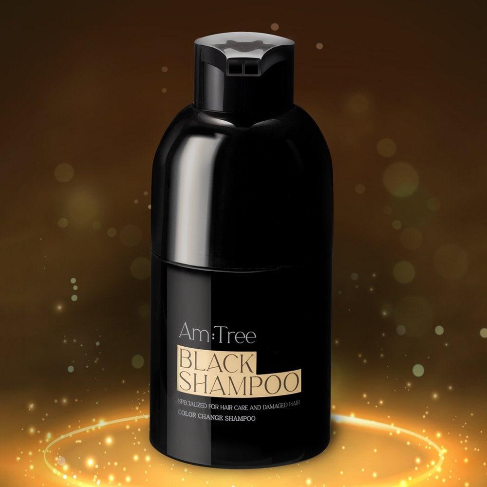 [am:tree] Black Shampoo 200ml*2 (All-in-one scalp care hair dyeing shampoo)