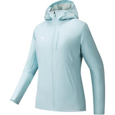 Trainingsserie Sturmjacke Lässig mit Reißverschluss Kapuzenshell Wasserdicht Winddicht Atmungsaktiv Damenjacken 162537616-2