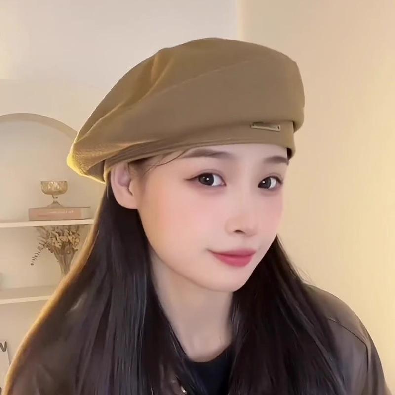 

Classic Beret Hat For Women Winter Fashion Warmth With Short Brim For Casual Office хаки