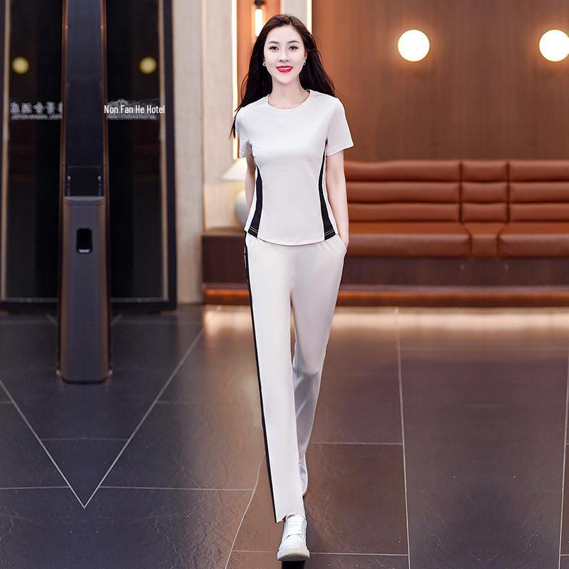 Women's Summer 2024 Square Dance Fashion Two-Piece Suit