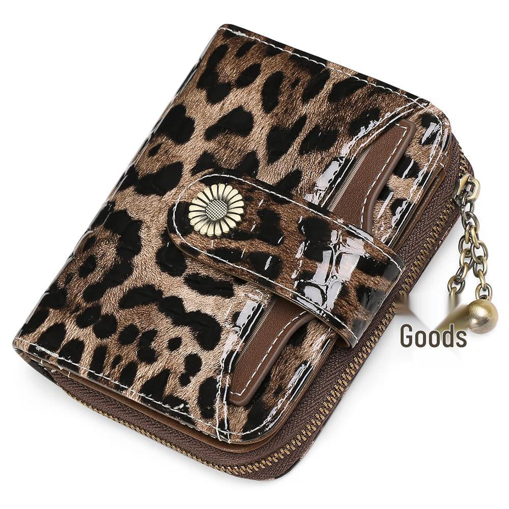 Genuine Leather Women's Mini Wallet - Short, Multi-Function Coin Purse & Driver's License Holder, Korean Style.