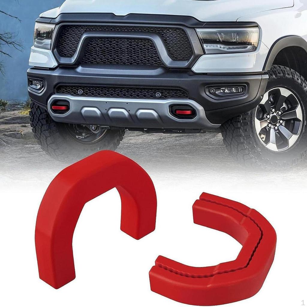 2x Kryty tažného oka silikonový materiál pro Dodge RAM 1500 2019-2024