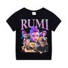 Kpop Demon Hunters Children's Clothing Short Sleeve T-shirt Cute Kpop Demon Hunters Tiger Harajuku Tshirt for Boys Girls