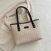 Straw large-capacity fashion Korean version handbag 2025 spring new versatile ins shoulder armpit bag tote bag