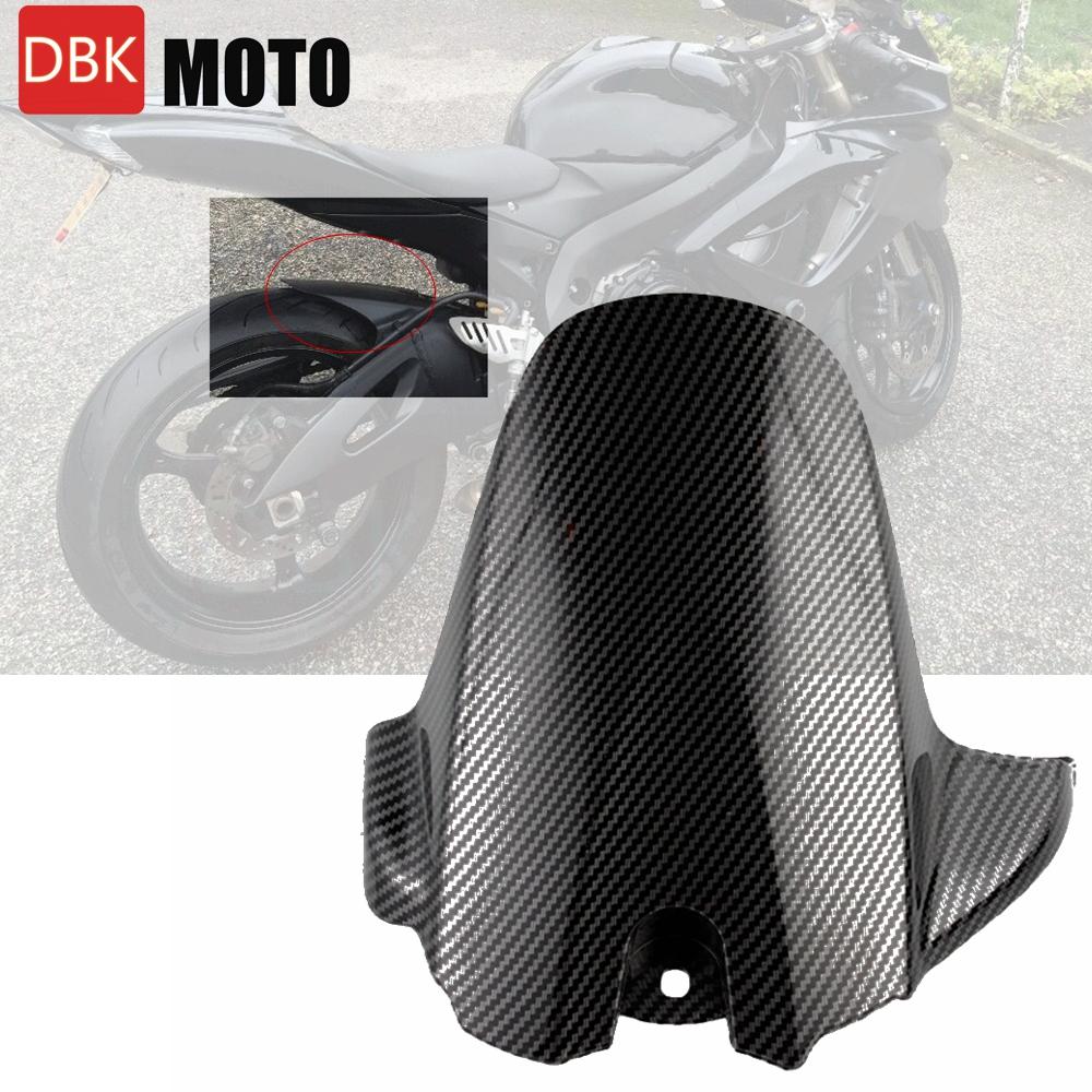 Motorcycle Mudguard Mud Rear Fender Mudguard Tire Hugger for Suzuki GSXR600 750 K6 K8 2006-2010 Mud Splash(Carbon Fiber Painted)