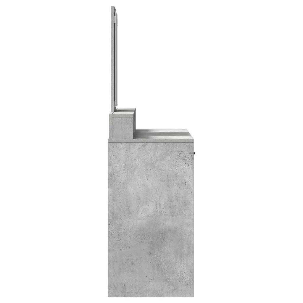 Makeup Table Concrete Grey 100 x 41 x 140 cm Engineered Wood