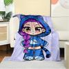 K-POP Anime Girl Group Vier Jahreszeiten Weiche Warme Decke Ganzjahres Dick Gestrickt Polyester Tagesdecke für Bett, Camping, Reisen Perfektes Geschenk