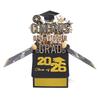 2026 Commemorative Graduation Card 3D Paper Sculpture Greeting Card with Envelope for Commencement Celebration