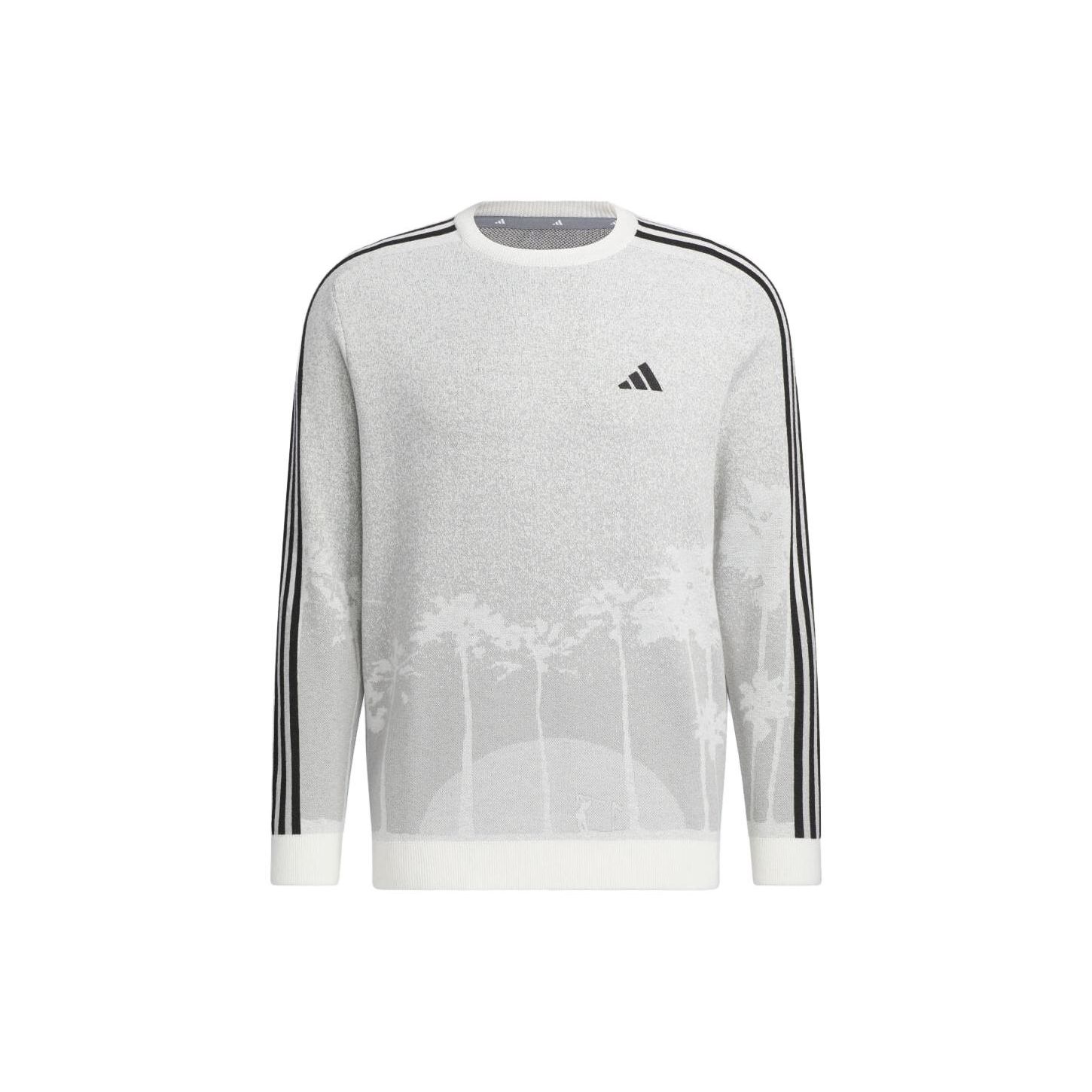 

Adidas Пуловер с круглым вырезом и растительным принтом, мужской свитер белого цвета HY0967 XL