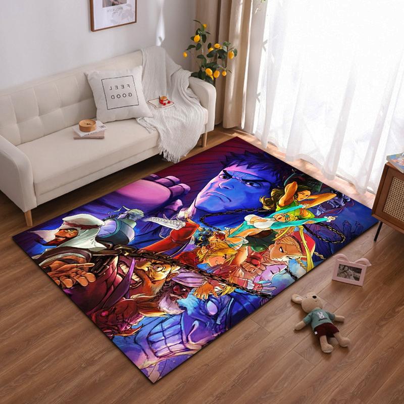 "Colorful Cartoon Characters Decorative Carpet for Living Room Decor" Suitable for use as an anti-slip for living room bedroom sofas