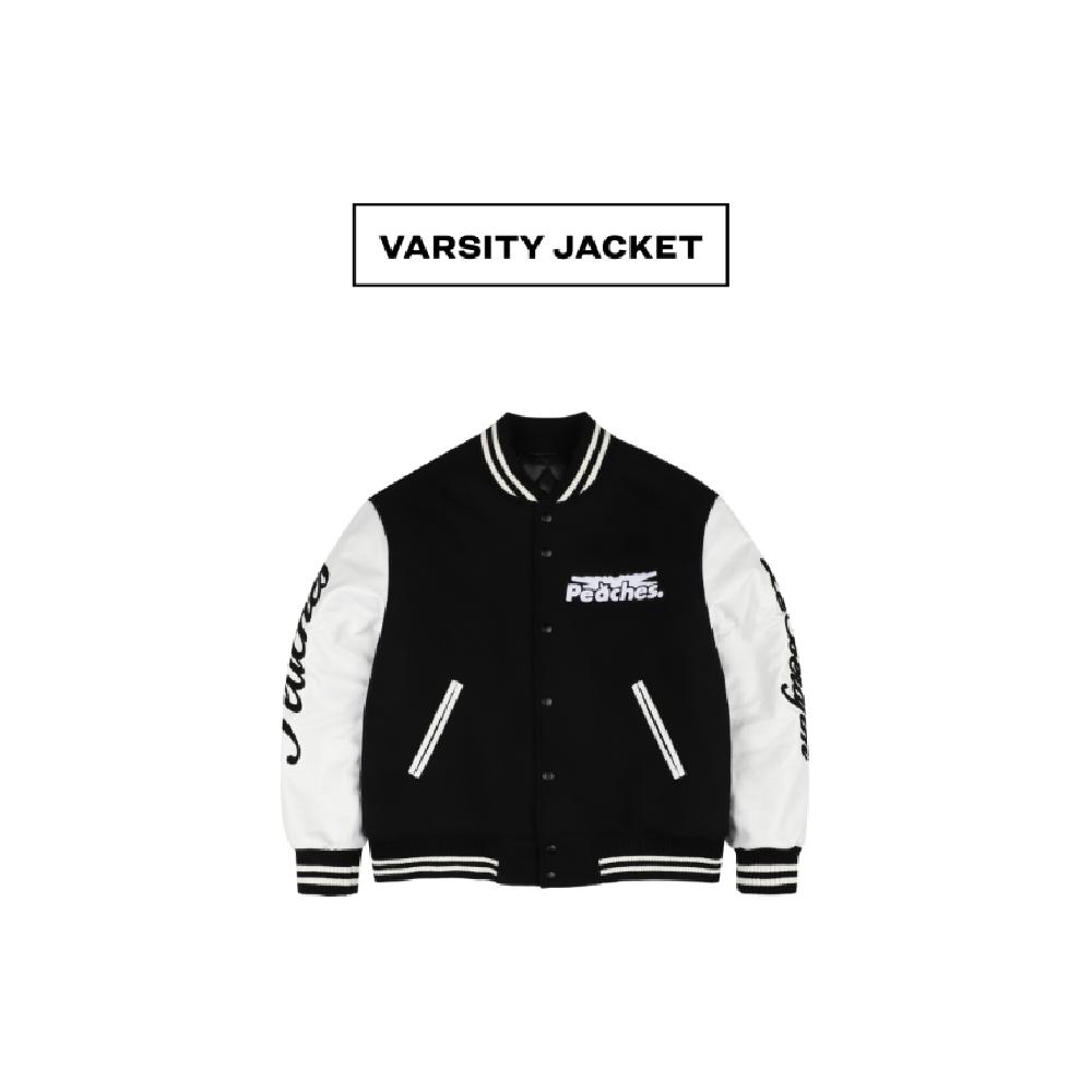 Ön Sipariş LE SSERAFIM x Peaches Varsity Ceket uygun fiyatlı satın