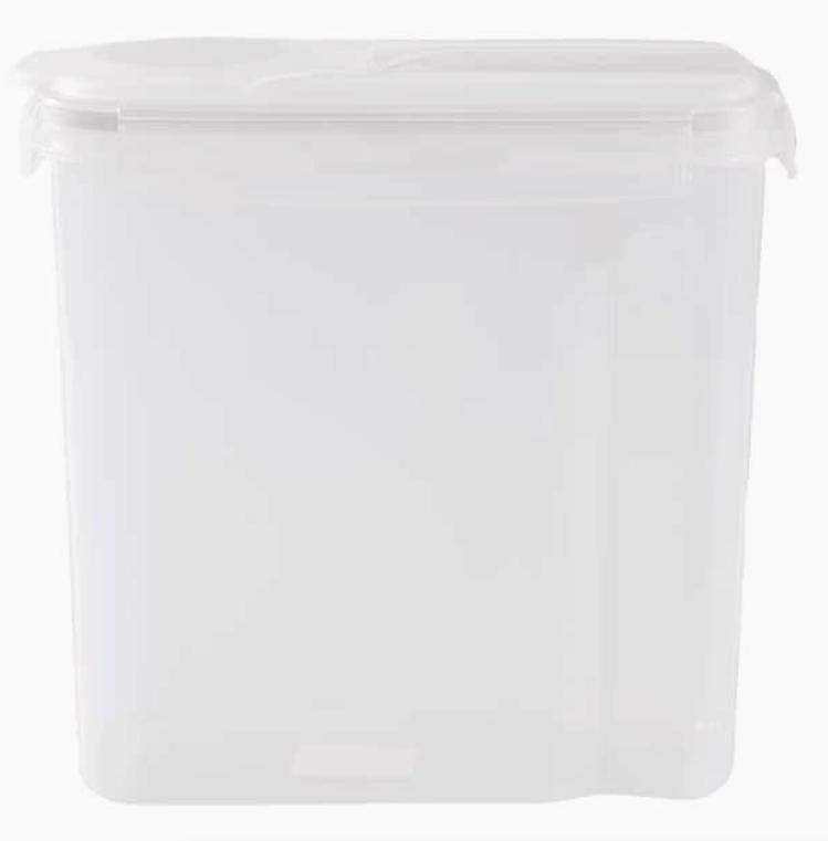 

Grain Miscellaneous Grain Storage Tank Moisture-proof Insect Proof Rice Bucket Food Storage Box Plastic Transparent Sealed Tank білий