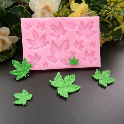 1 pz a forma di foglia decorazione della torta strumenti per biscotti fondente stampo in silicone alimentare 3D Gumpaste Candy