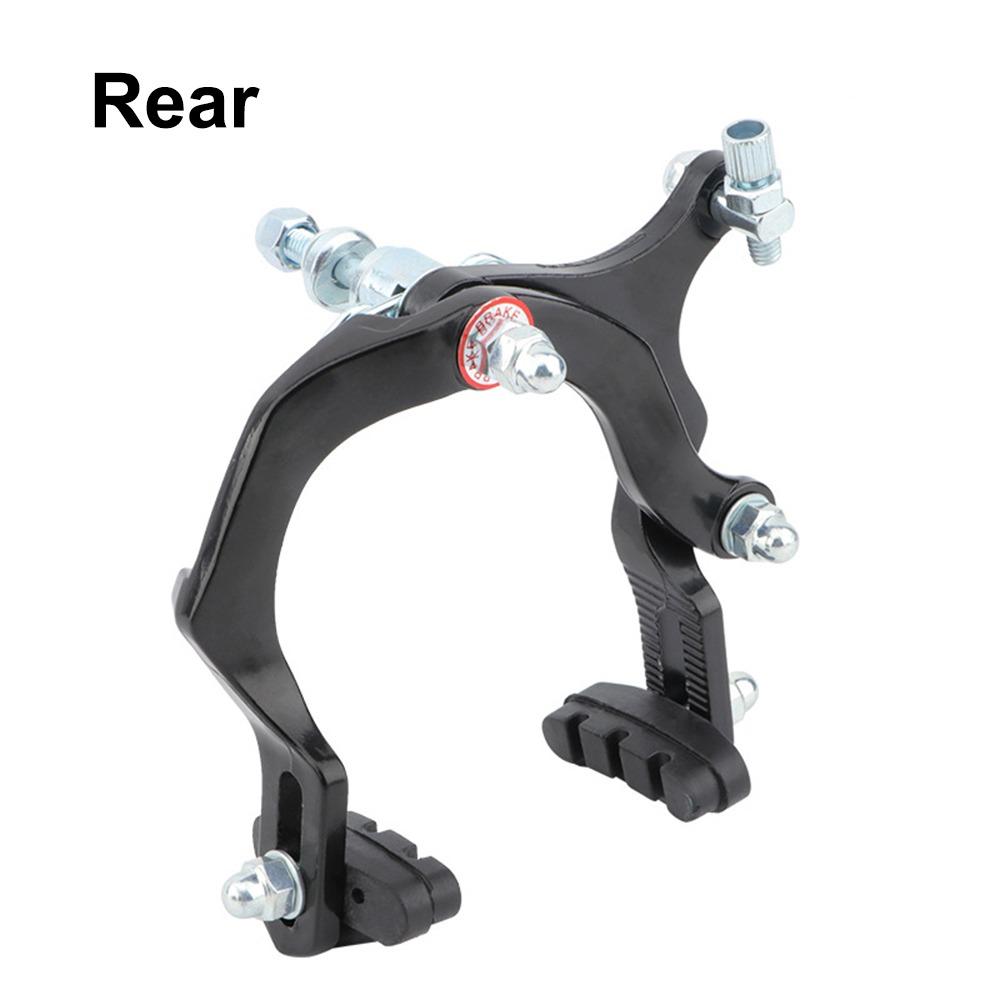 Передние и задние шоссейные велосипедные двойные клещевые тормоза с тормозными колодками Черный C-образный тормозной калипер Универсальный алюминиевый сплав Велосипедный тормоз